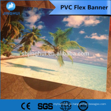 Tecido de alta resistência 440gsm 300X500D PVC banner flexível para impressora jato de tinta